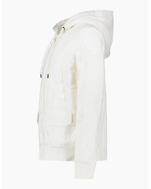 Canada Goose White Ferris Full Zip Hoodie for men