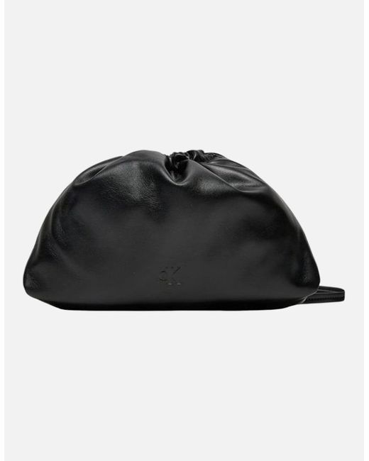 Calvin Klein Black Gathered Ew Crossbody Bag