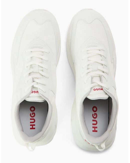 Boss White Leon Runners for men