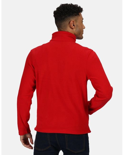 Regatta Red Professional Plain Micro Fleece Full Zip Jacket (Layer Lite) for men