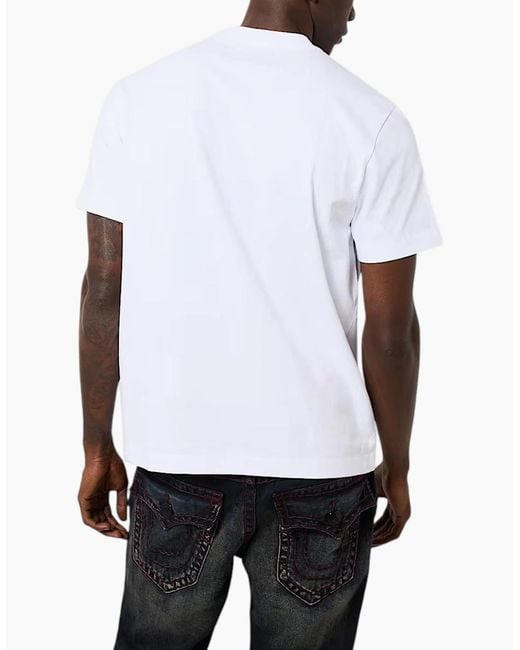 True Religion White 108637 T Shirts for men