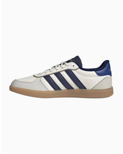 Adidas Blue Breaknet Low Top Lace-Up Sneakers