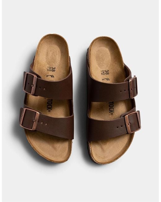 Birkenstock Arizona Brown Narrow Birko-Flor Sandals