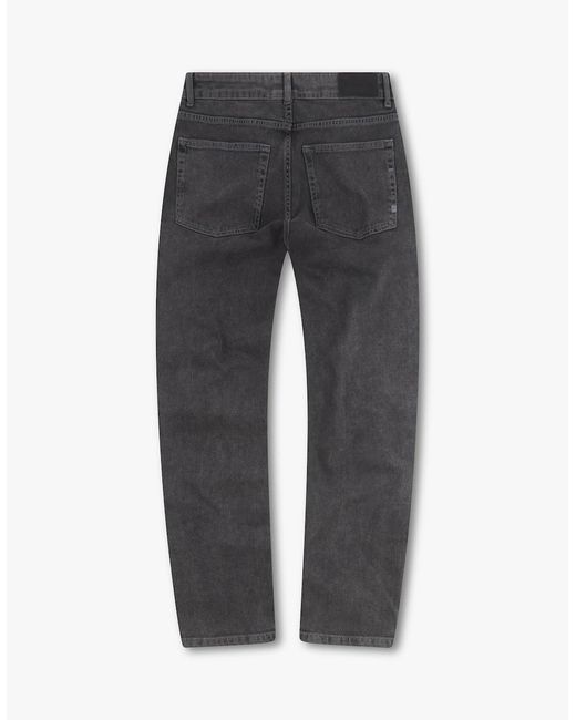 Vingt Quatre Denim Gray Vingt Quatre Taper Fit Wolf Jeans for men