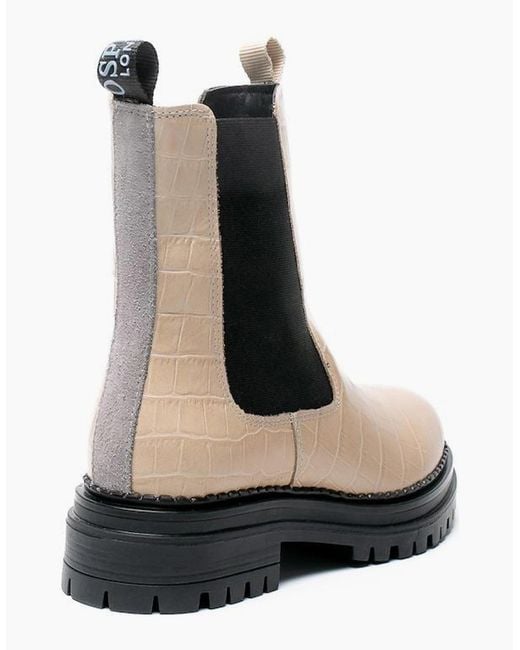 Osprey White London The Huckleberry Leather Cream Boots