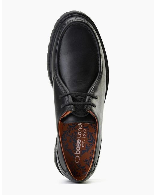 Base London Black Carbon Wallabe Shoes for men