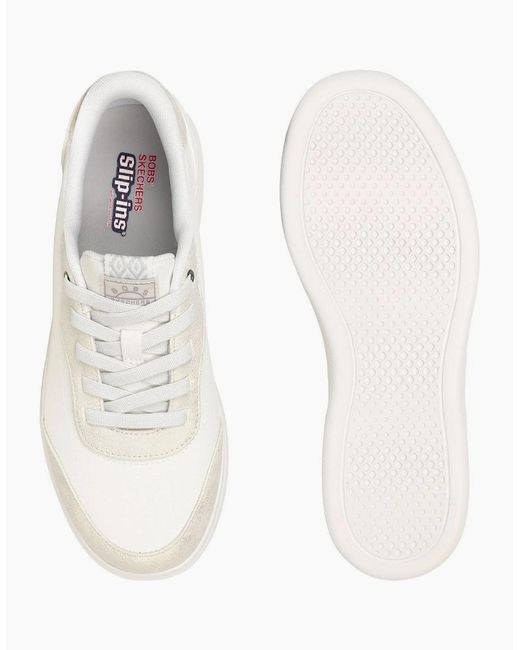 Skechers White Slip
