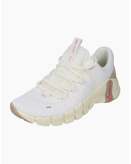 Nike White Free Metcon 5 Trainers Dv3950 100