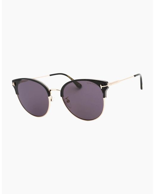 Tom Ford Brown Teacup Asian Fit Sunglasses