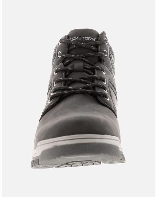 Rockstorm Black Boots Bertie Lace Up Uk Size for men