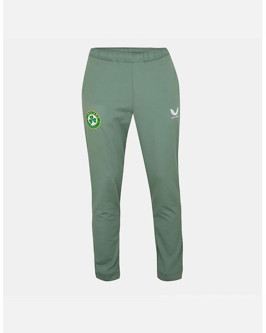 Castore Green Fai Solid Patterned Slim Joggers for men