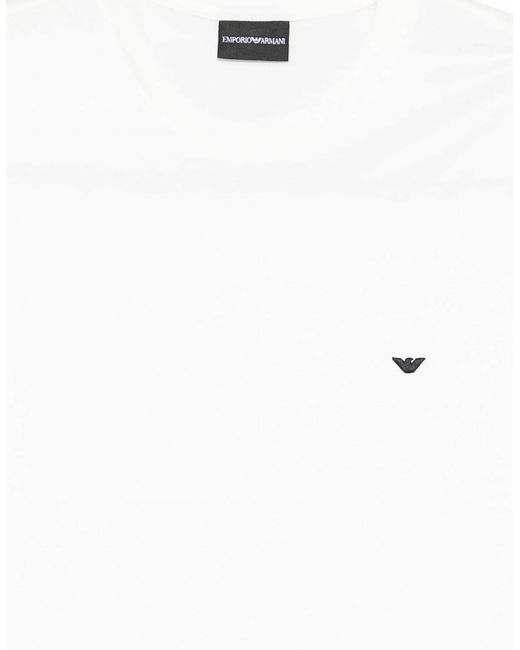 Emporio Armani White Essentials T-Shirt for men
