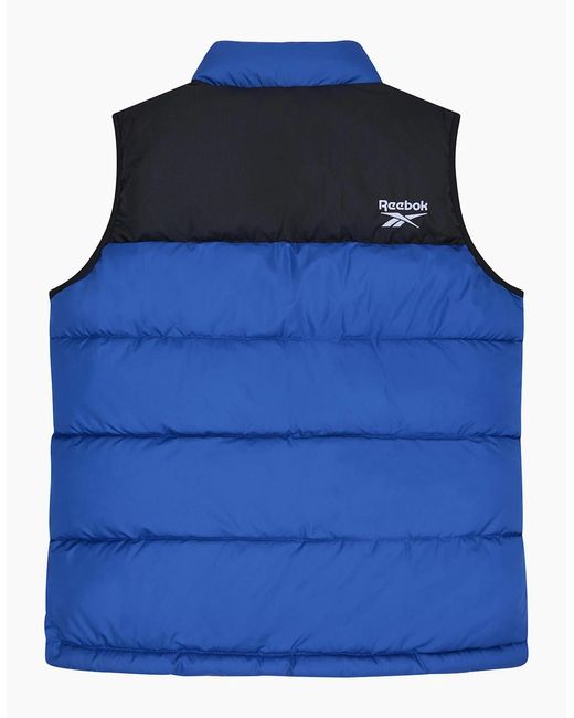Reebok Blue Rb1492 Puffer Vest for men