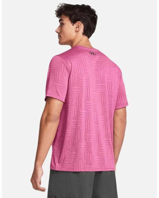 Under Armour Pink Techt-Shirt Vent Geotessa Short Sleeve for men