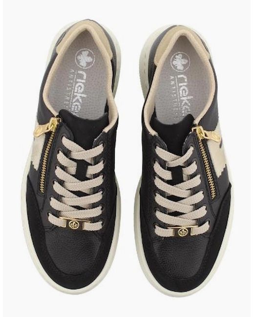 Rieker Black Ladies Sneakers M1912-00