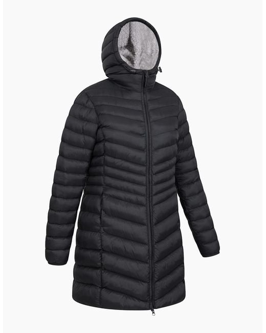 Mountain Warehouse Blue Ladies Florence Faux Fur Lined Padded Jacket