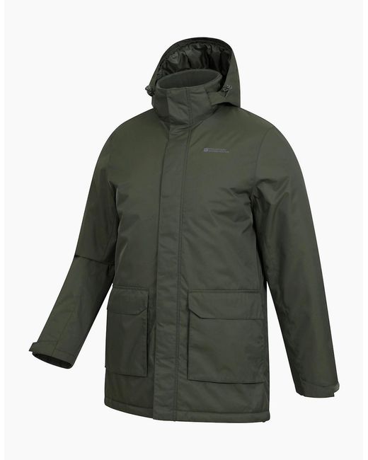Mountain Warehouse Green Ranger Padded Parka for men