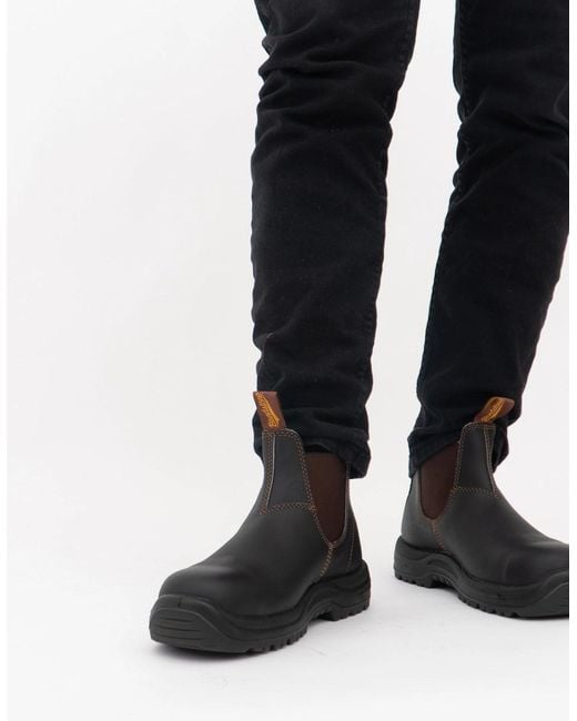 Blundstone Black 192 Safety Toe Dealer Boots Stout