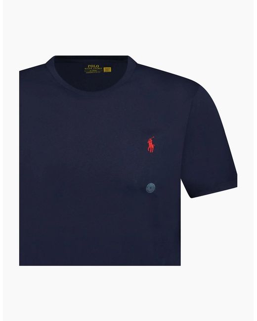 Polo Ralph Lauren Blue Custom Slim Fit T-Shirt for men