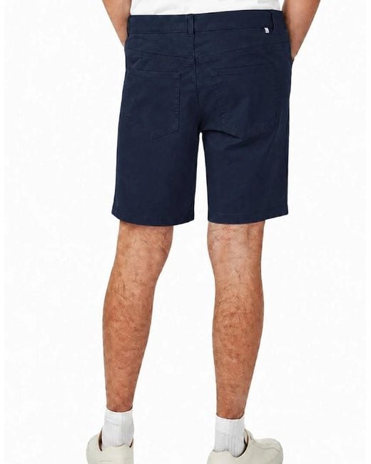 Ted Baker Blue Bactonn Dark Five Pocket Shorts for men