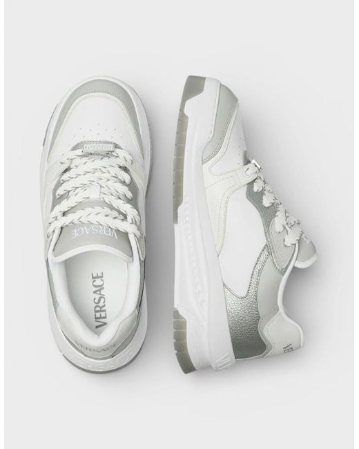 Versace White Greca Odissea Sneaker for men