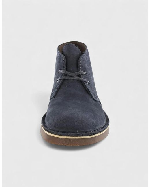 Clarks Blue Bushacre 2 Desert Boot for men