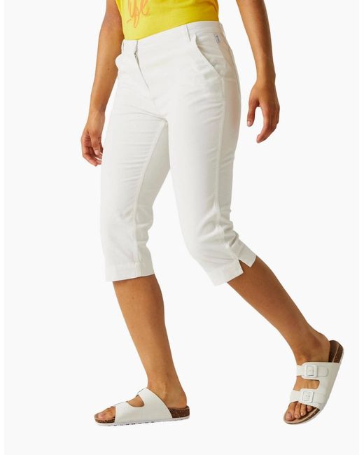 Regatta White Ladies Bayletta Capri Trousers