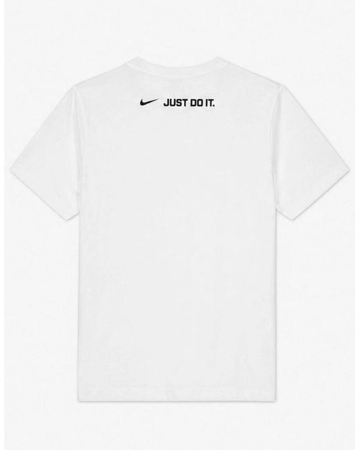 Nike White Air Sportswear Graphic Print Logo T Shirt for men