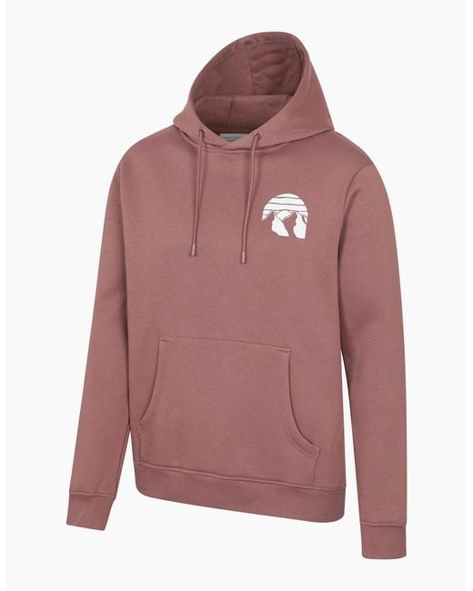 Mountain Warehouse Red Mountain Badge Hoodie for men