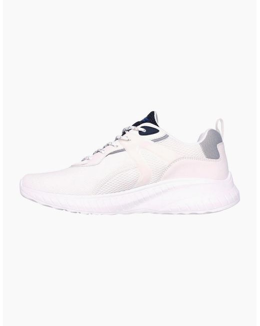 Skechers White Bobs Squad Chaos Elevated Drift Trainers for men