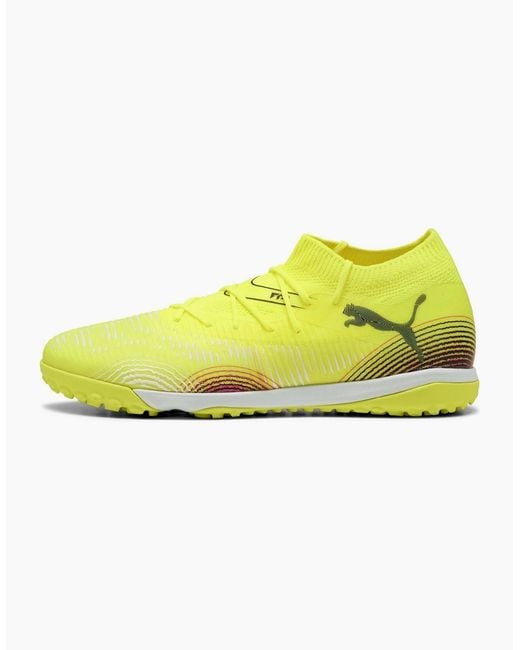 PUMA Yellow Future 8 Match Astro Turf Football Boots for men