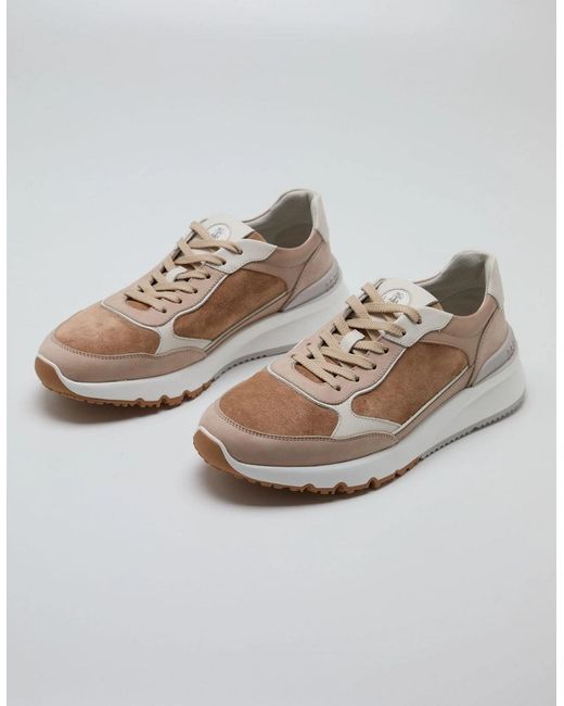 Brunello Cucinelli White Nubuck & Suede Sneakers for men