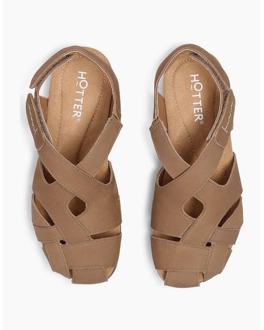 Hotter Brown Carpa Wide Fit Sandals