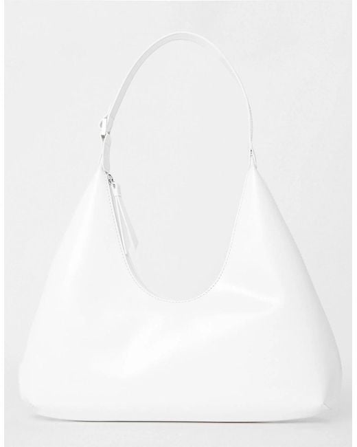 By Far White Leather Shoulder Bag