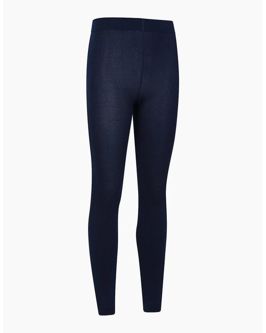 Mountain Warehouse Blue Ladies Brushed Isotherm Leggings