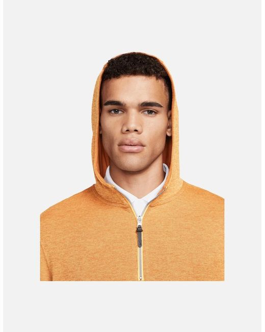 Nike Orange Dri-Fit Golf Hoodie for men