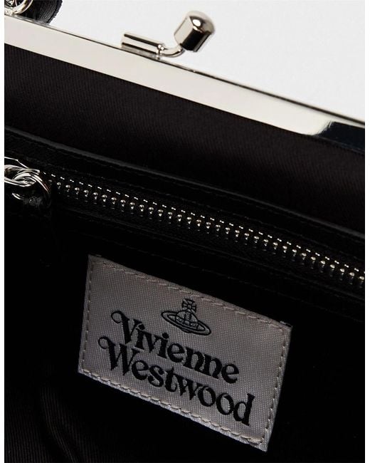 Vivienne Westwood Black Granny Frame Shoulder Bag