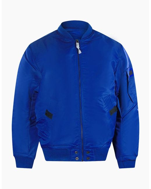 DIESEL Blue J-Ross Mazarine Bomber Jacket for men
