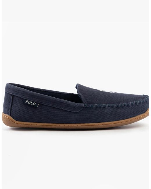 Polo Ralph Lauren Blue Brenan Slippers/Paper for men