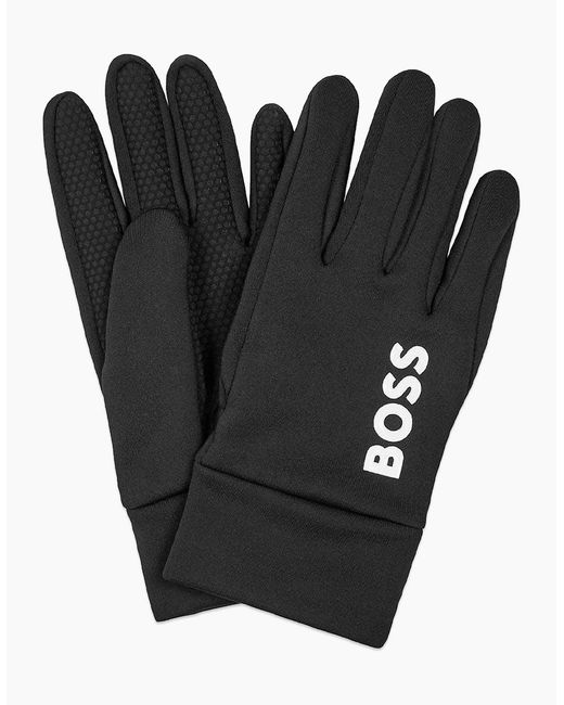 Boss Black Boss Tech Running Gloves for men