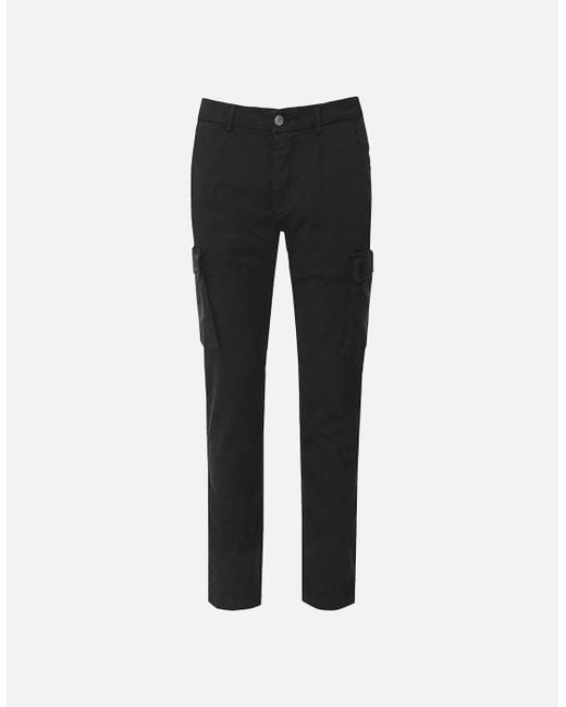 Replay Black Slim Fit Jaan Cargo Trousers for men