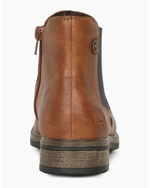 Rieker Brown Minnesota Chelsea Boots