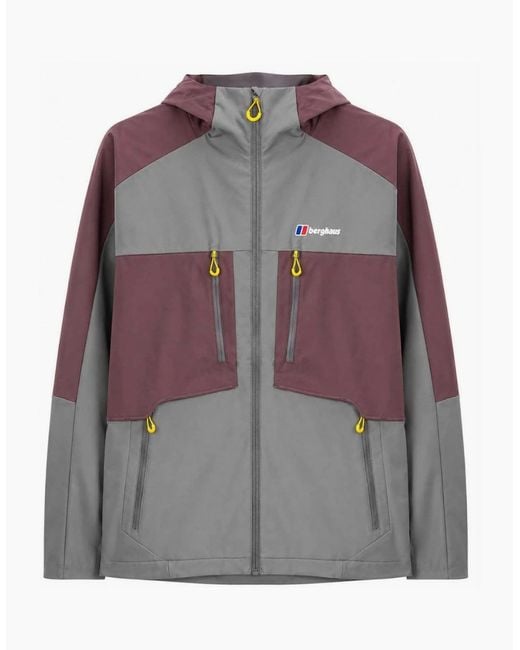 Berghaus Gray Burgundy/ Vantashell Jacket for men