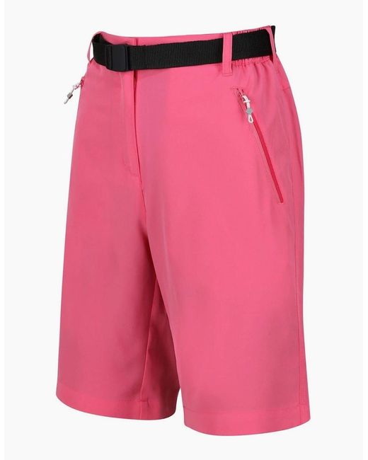 Regatta Red Xert Stretch Bermuda Walking Shorts