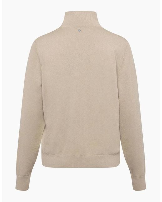 Boss Natural Turtleneck High Collar Long Sleeve Regular Fit Sweater