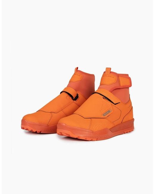 Endura Orange Mt500 Burner Clipless Waterproof Shoes for men