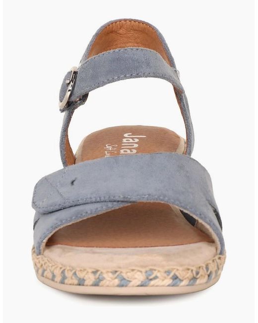 Softline Multicolor California Low Wedge Sandals