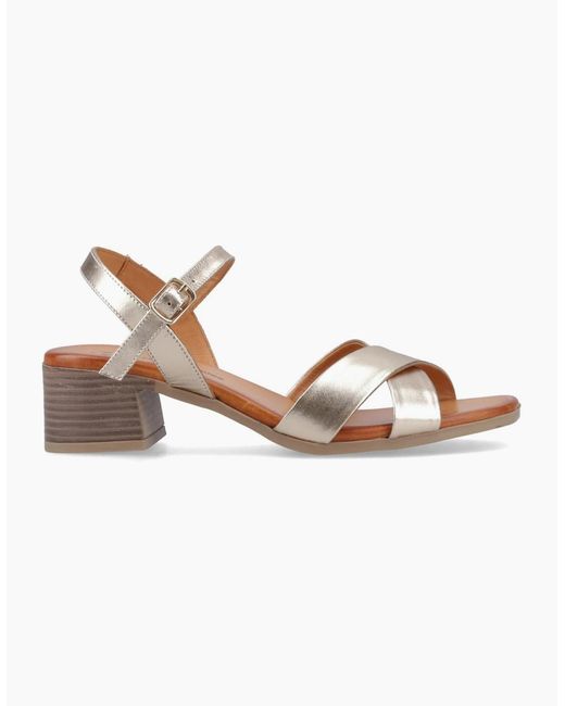 Hush Puppies Metallic Regina Heeled Sandals
