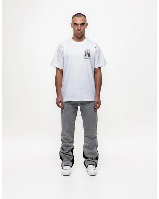 Magrit Gray Pierre Flared Jeans for men