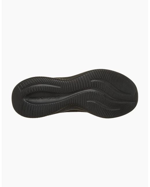 Skechers Black Ultra Flex 4.0 Polyester Sole Trainers
